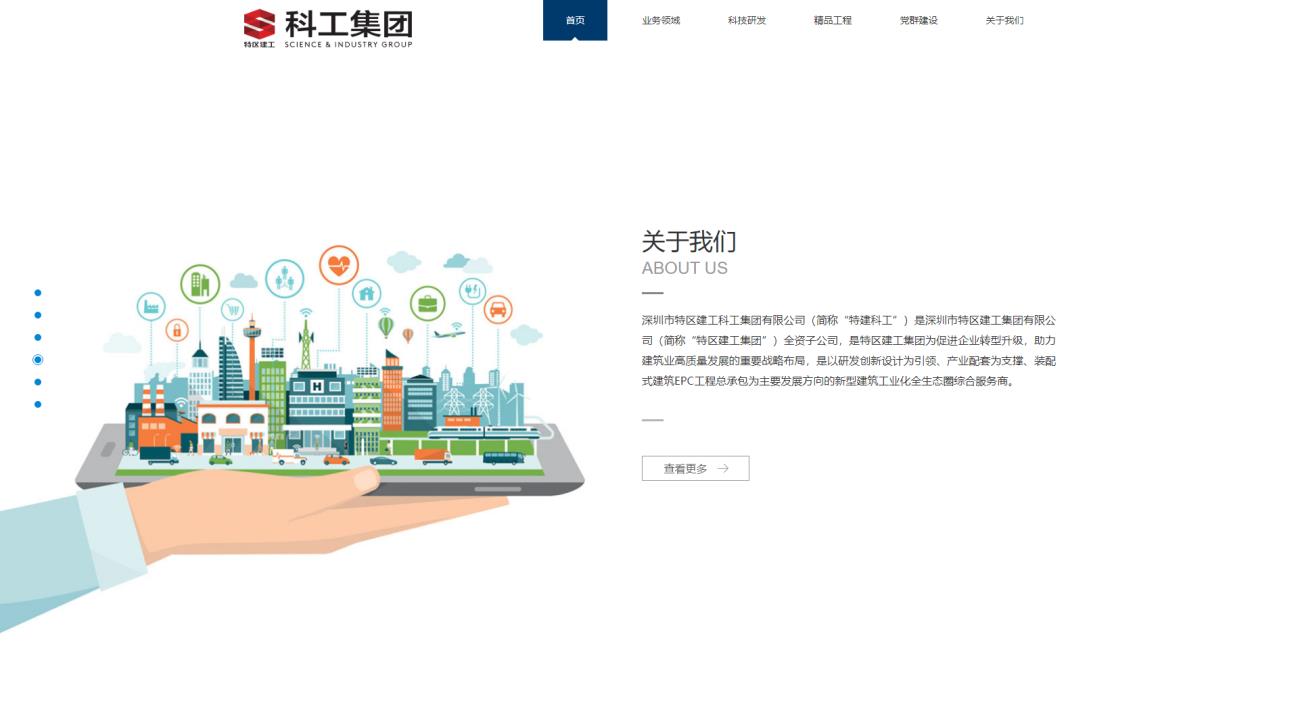 深圳市特区建工科工集团有限公司_高端网站建设案例